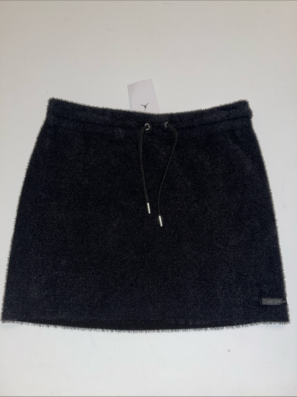 Air Jordan Skirt Womens L Drawstring Waist Sweater Black HQ9178-010 NWT$100